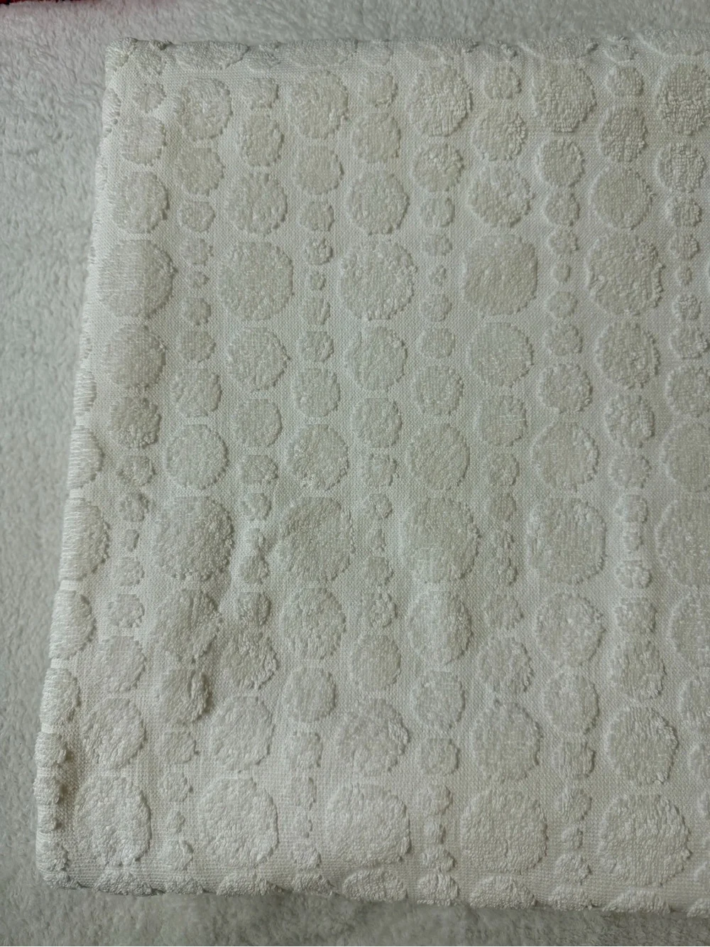 Croscill Rare Jonathan Adler Textured Shower Curtain white 100%Cotton 68”x69”